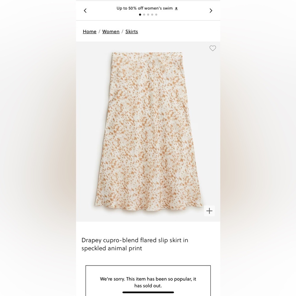J.Crew NWT drapery cupro-blend flared slip skirt with side slits BK725 sz L - Picture 2 of 8
